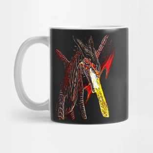 Toothless Fire Breathing Night Fury Fractal Dragon Design Mug